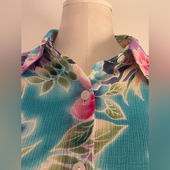 Alfred Dunner Colorful Women’s Floral Top | Size 12P - Picture 8 of 11
